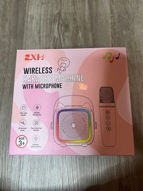 Wireless Karaoke Machine with Microphone - Pink